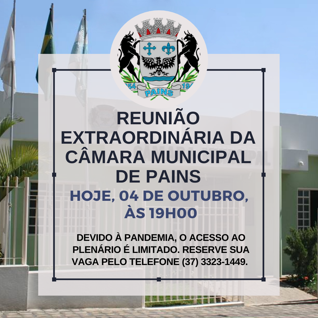 Acompanhe a reunião ordinária desta segunda-feira